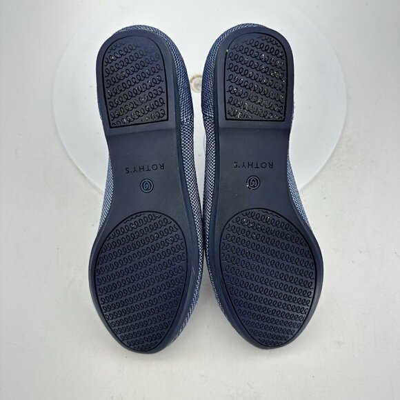 Rothy's The Flat Grey Textile Slip On Ballet Classic Comfort Women Shoes Sz 6.5 - Picture 11 of 13